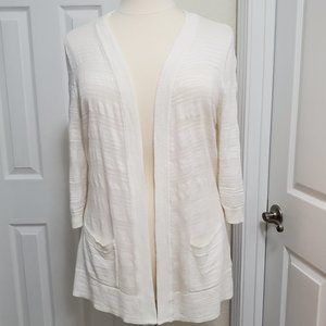 Croft & Barrow Lightweight Cardigan in White - 1X